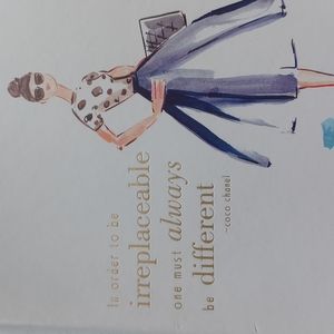 ÈCCOLO world traveler Coco Chanel Quote Lined Journal Notebook 5 7/8 x 8 1/4copy